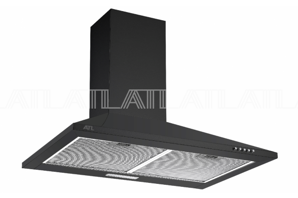 Кухонная вытяжка ATLAN 3503 D black